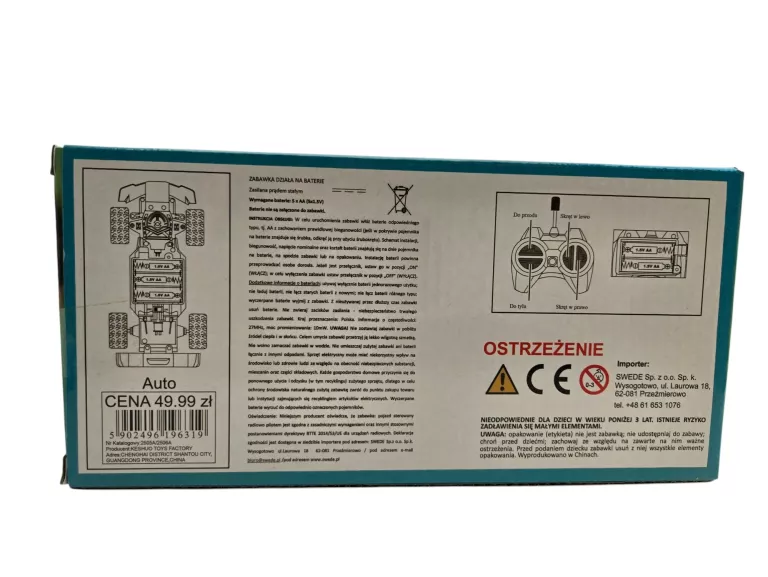 ZDALNIE STEROWANE AUTKO AUTO WYŚCIGOWE NA PILOTA