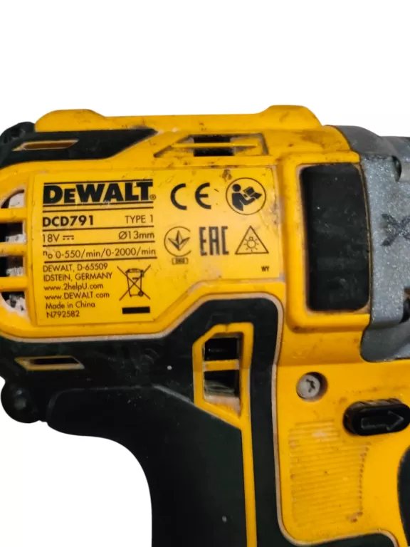 WKRĘTARKO-WIERTARKA DEWALT DCD 791 + 2 AKU 2AH + AKU 5AH+ ŁADOWARKA