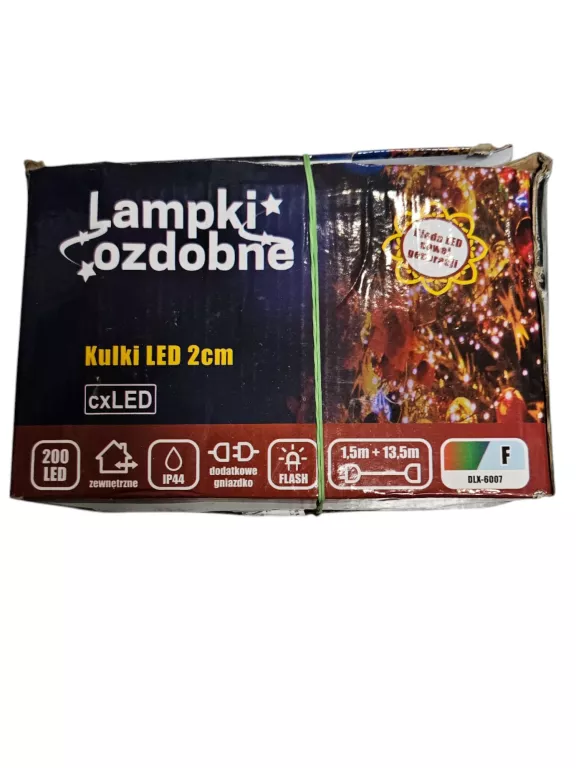 LAMPKI CHOINKOWE OZDOBNE KULKI LED 2CM 200LED