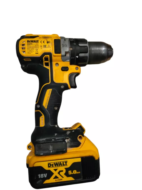 WKRĘTARKO-WIERTARKA DEWALT DCD 791 + 2 AKU 2AH + AKU 5AH+ ŁADOWARKA