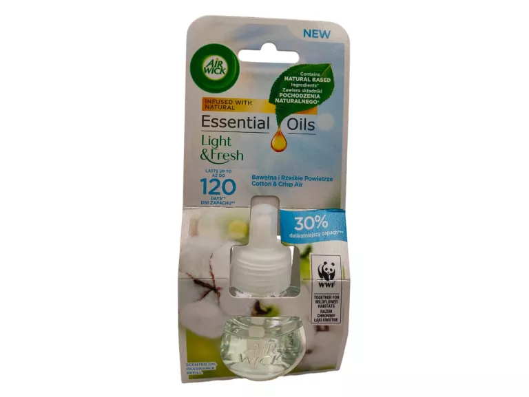 AIR WICK ELEKTRYCZNY ODŚWIEŻACZ POWIETRZA BAWEŁNA WKŁAD ŚWIEŻY 19 ML