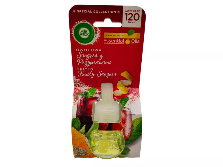 AIR WICK ODŚWIEŻACZ POWIETRZA OWOCOWA SANGRIA Z PRZYPRAWAMI WKŁAD 19 ML