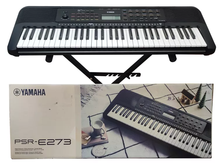 KEYBOARD YAMAHA PSR-E273 61 KLAWISZOWY + STOJAK/NOGI - SUPER STAN!