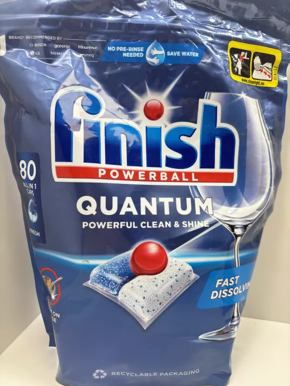 FINISH QUANTUM KAPSUŁKI DO ZMYWARKI ALL-IN-1 REGULARNE 80 SZTUK