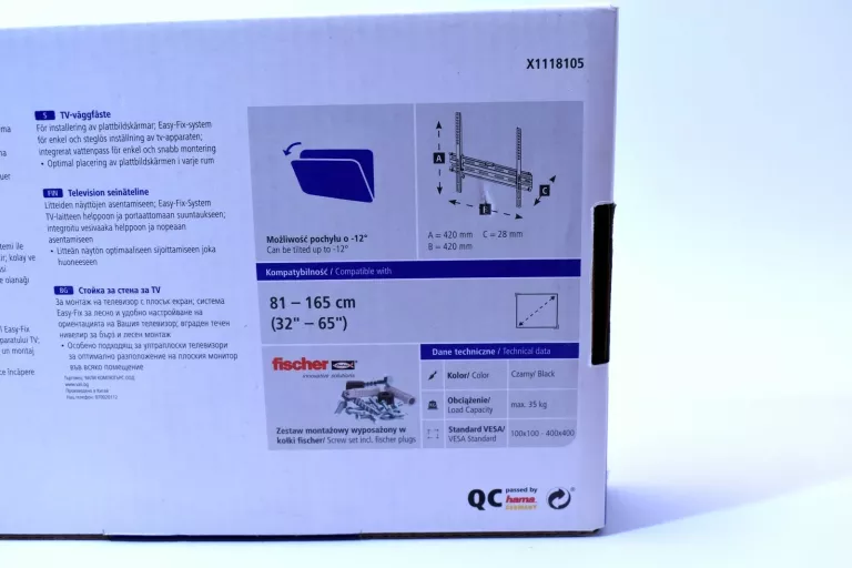 uchwyt-do-telewizora-hama-lcdled-vesa-400x400-ean-gtin-4047443440570