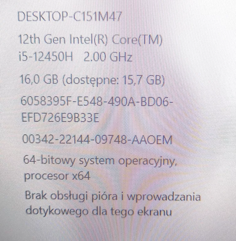 LAPTOP ASUS K3605ZC-N1089W 16 " INTEL CORE I5-12TH 16 GB / 512 GB