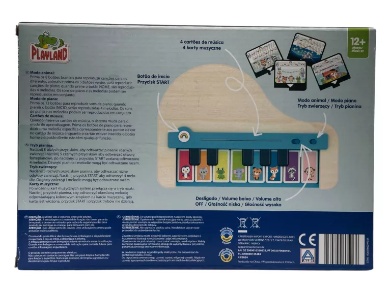 ELEKTRONICZNE INSTRUMENTY MUZYCZNE PIANINO PLAYLAND