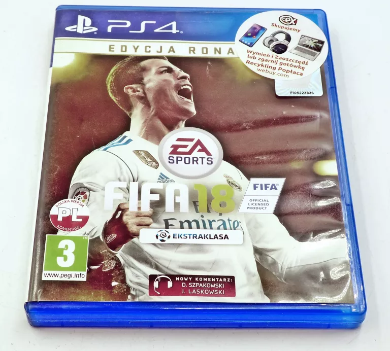 GRA PS4 FIFA 18 EDYCJA RONALDO PL