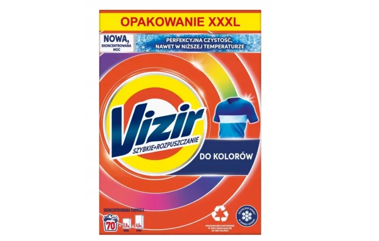 VIZIR PROSZEK DO PRANIA DO KOLORU 3,8 KG COLOR XXL 70 PRAŃ