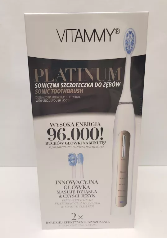 SZCZOTECZKA ELEKTRYCZNA VITAMMY PLATINUM VITAMMY TB9051