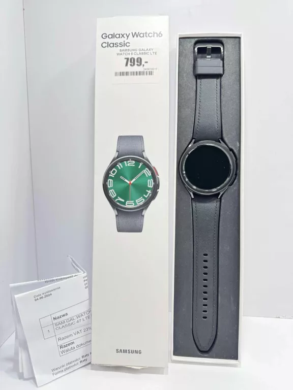 SAMSUNG GALAXY WATCH 6 CLASSIC LTE SM-R965 47MM  FV GWAR KABEL W ZESTAWIE