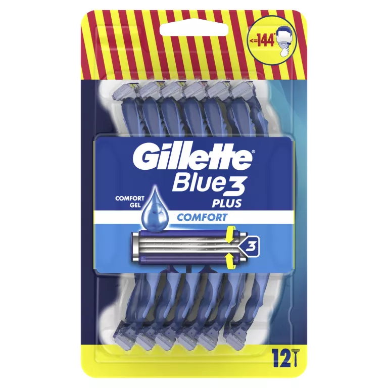 GILLETTE BLUE3 COMFORT DLA MĘŻCZYZN MASZYNKA DO GOLENIA 12SZT