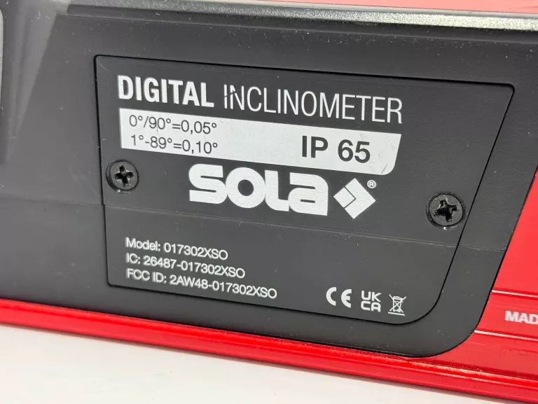 25CM RED DIGITAL SOLA POZIOMICA CYFROWA BLUETOOTH