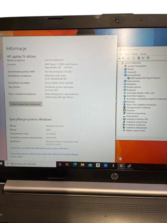 LAPTOP HP AMD5 16GB/512GB