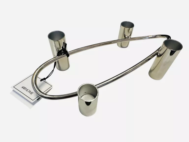 PIĘKNY METALOWY ŚWIECZNIK NA 4 ŚWIECZKI H&M HOME