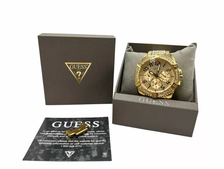 MĘSKI ZEGAREK GUESS W0799G2 FRONTIER Z CYRKONIAMI