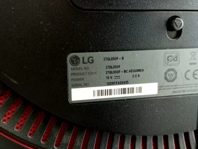 MONITOR LED LG 27GL650F-B 27 " 1920 X 1080 PX IPS / PLS