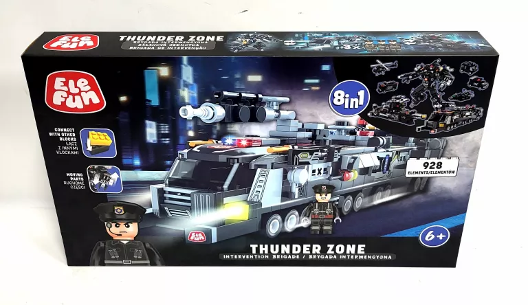 KLOCKI ELEFUN THUNDER ZONE BRYGADA INTERWENCYJNA 928 ELEMENTÓW