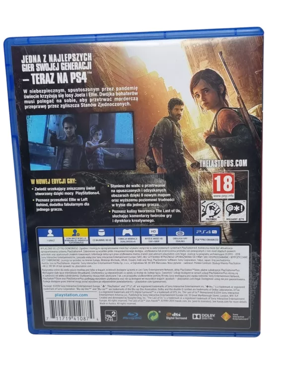 THE LAST OF US REMASTERED PS4