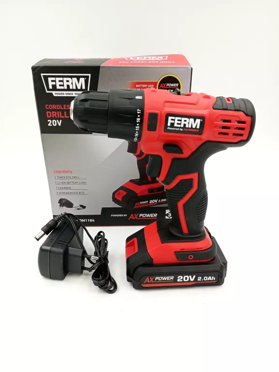 WIERTARKA FERM CORDLESS DRILL 20 V