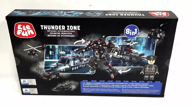 KLOCKI ELEFUN THUNDER ZONE BRYGADA INTERWENCYJNA 928 ELEMENTÓW