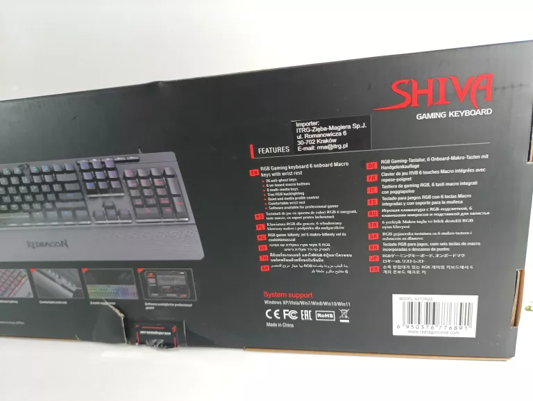 KLAWIATURA REDRAGON SHIVA K512