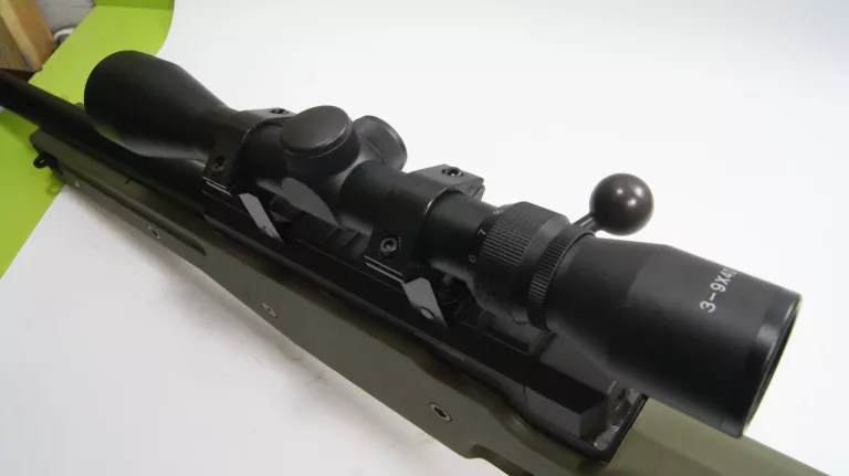 KARABIN SNAJPERSKI ASG WELL MB01 Z LUNETĄ - OLIVE +AKCESORIA +TORBA