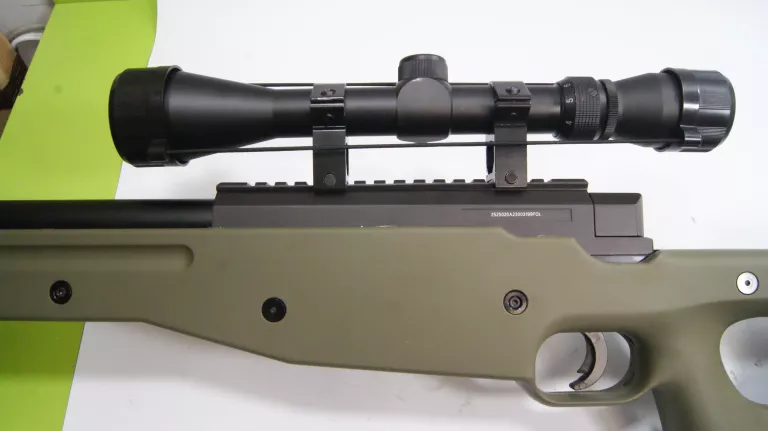 KARABIN SNAJPERSKI ASG WELL MB01 Z LUNETĄ - OLIVE +AKCESORIA +TORBA