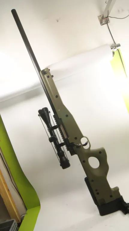 KARABIN SNAJPERSKI ASG WELL MB01 Z LUNETĄ - OLIVE +AKCESORIA +TORBA