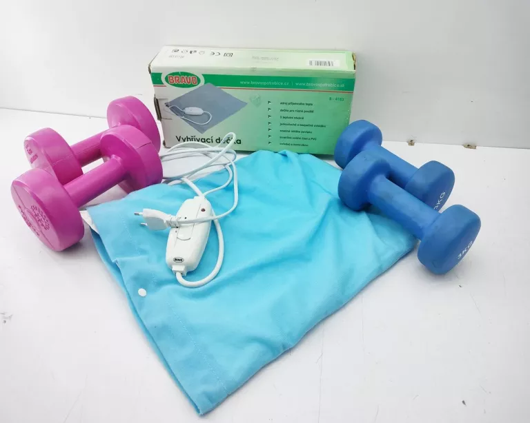 HANTLE 2X1,5KG + 2X3KG + KOC ELEKTRYCZNY