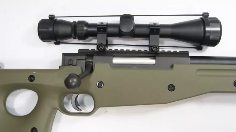 KARABIN SNAJPERSKI ASG WELL MB01 Z LUNETĄ - OLIVE +AKCESORIA +TORBA