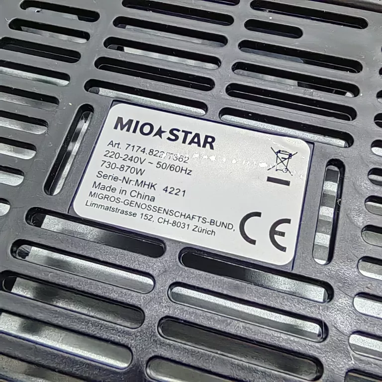 TOSTER MIO STAR SILVERLINE 800