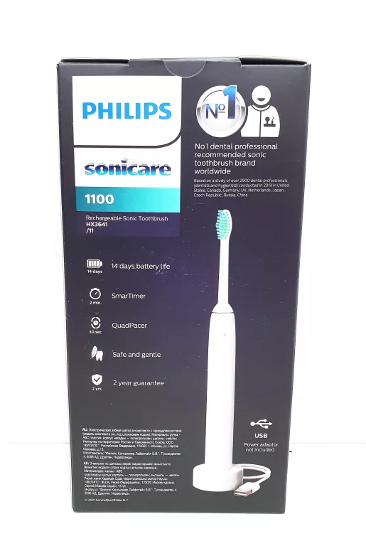 SZCZOTECZKA SONICZNA PHILIPS SONICARE HX3641/11 BIAŁA