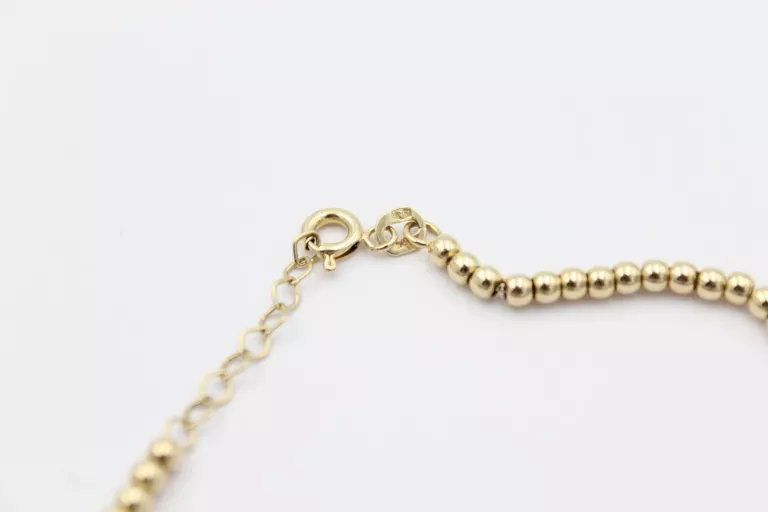 sliczna-zlota-bransoletka-kuleczki-585-14k-regulowana-18-20cm-jak-nowa-rodzaj-2205-2