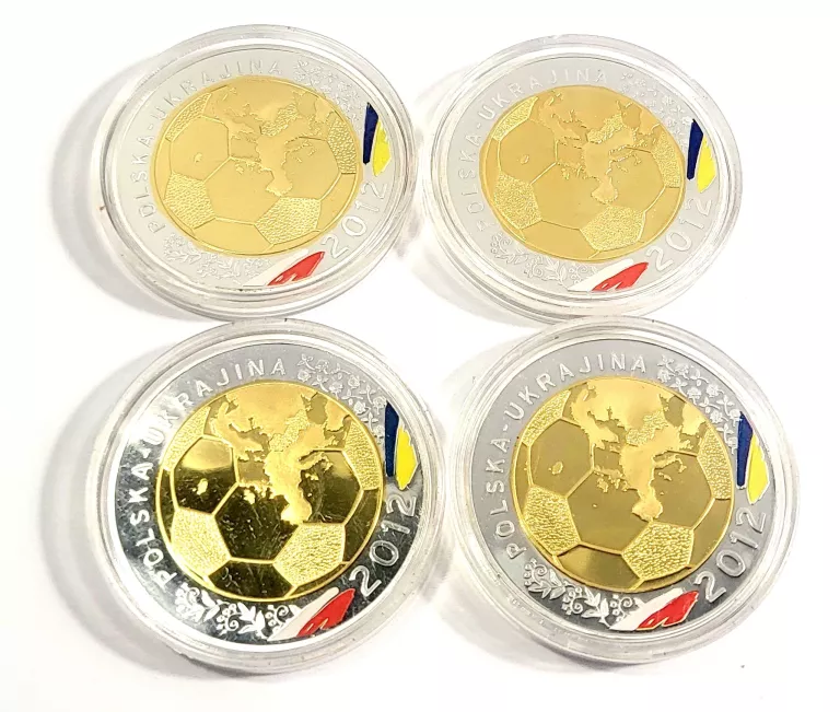 KOMPLET MEDALI PAMIĄTKOWYCH MISTRZOSTWA EUROPY EURO 2012