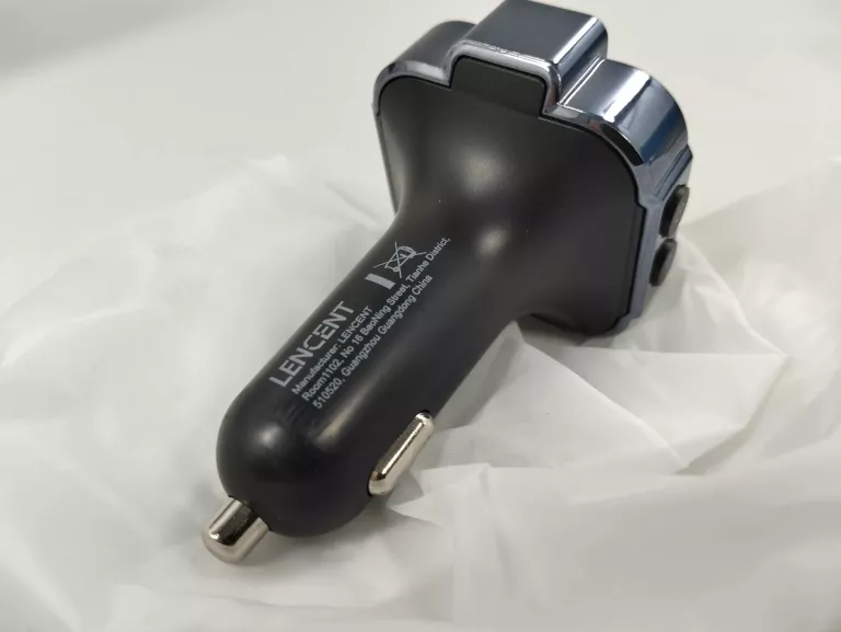 TRANSMITER SAMOCHODOWY LENCENT FM SZYBKA ŁADOWARKA BT AUDIO MP3 3X USB