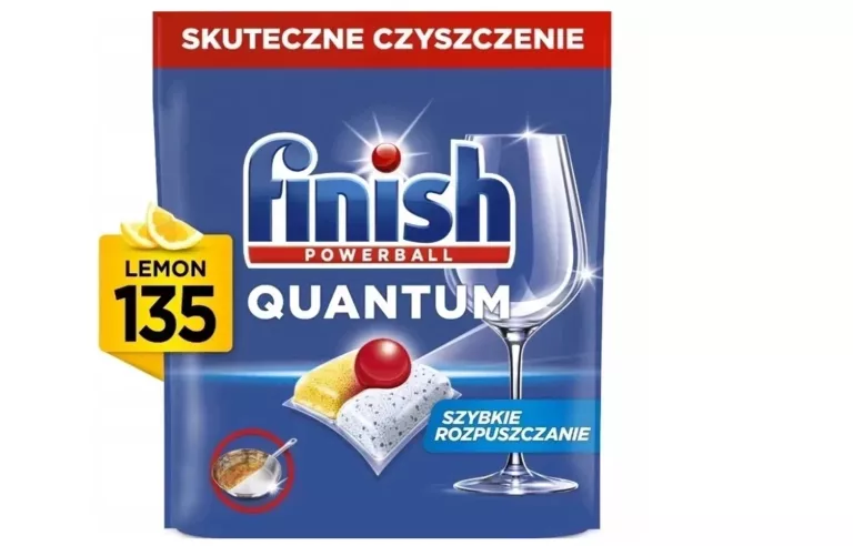 FINISH KAPSUŁKI DO ZMYWARKI QUANTUM ALL-IN-1 135 SZTUK LEMON CYTRYNA