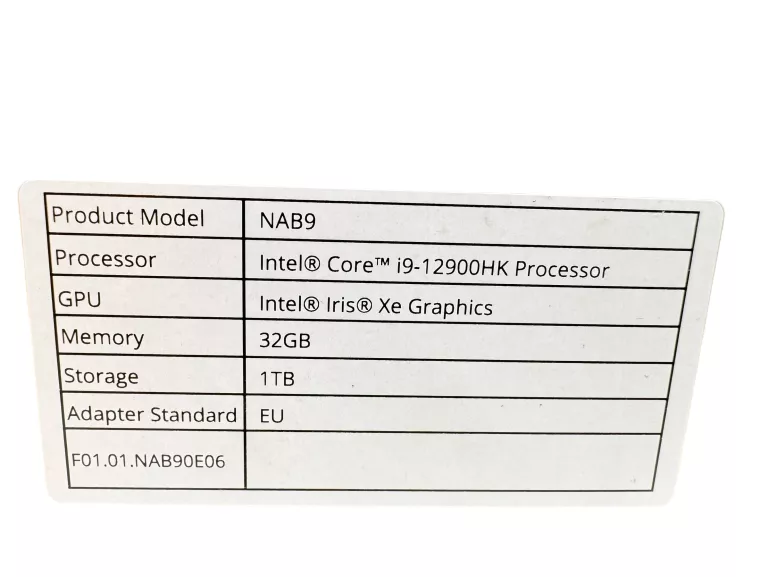 MINIS FORUM MINI PC NAB9 INTEL CORE I9-12900HK