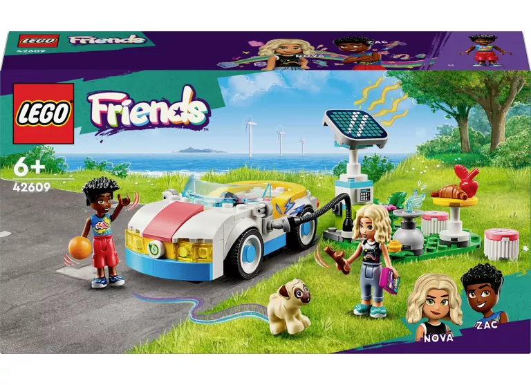 LEGO FRIENDS SAMOCHÓD ELEKTRYCZNY I STACJA ŁADUJĄCA 42609