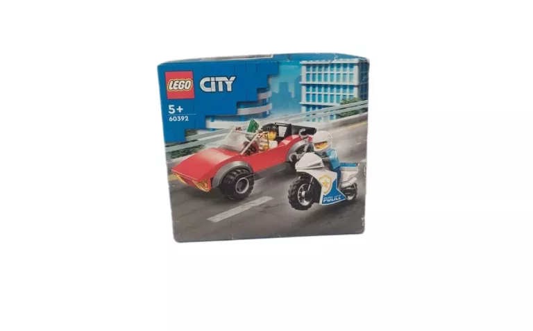 LEGO 60392 CITY MOTOCYKL POLICYJNY – POŚCIG ZA SAMOCHODEM