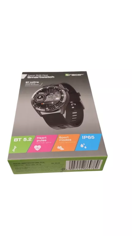 SMARTWATCH TRACER SM6 OPAL CZARNY ZAPLOMBOWANY