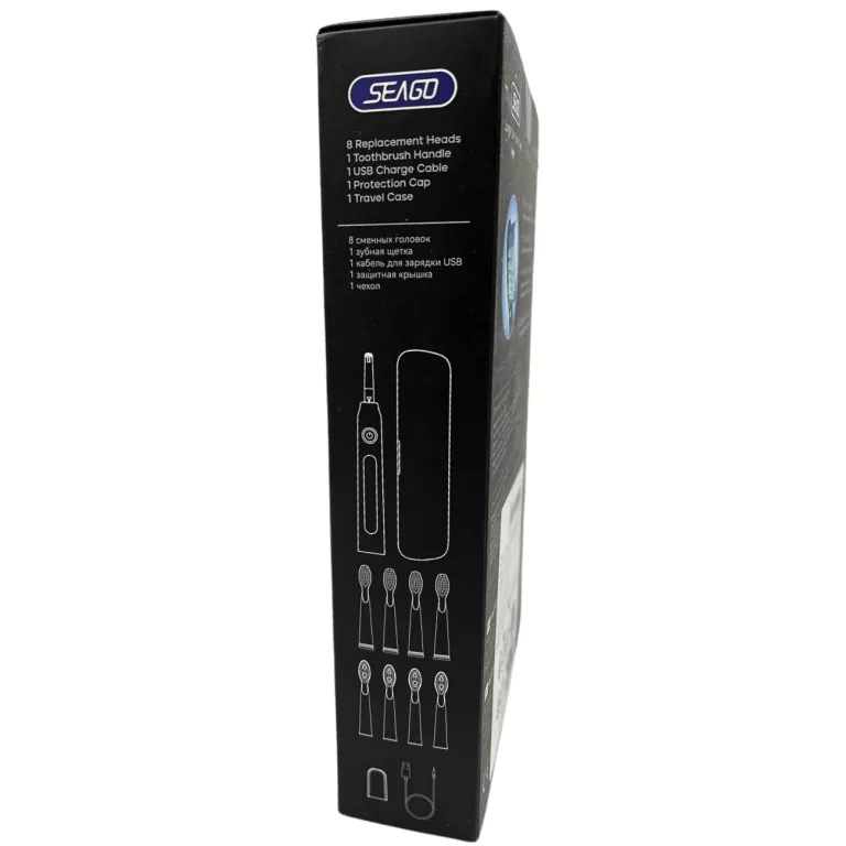 SZCZOTECZKA SONICZNA SEAGO SG-507 / 8 KOŃCÓWEK