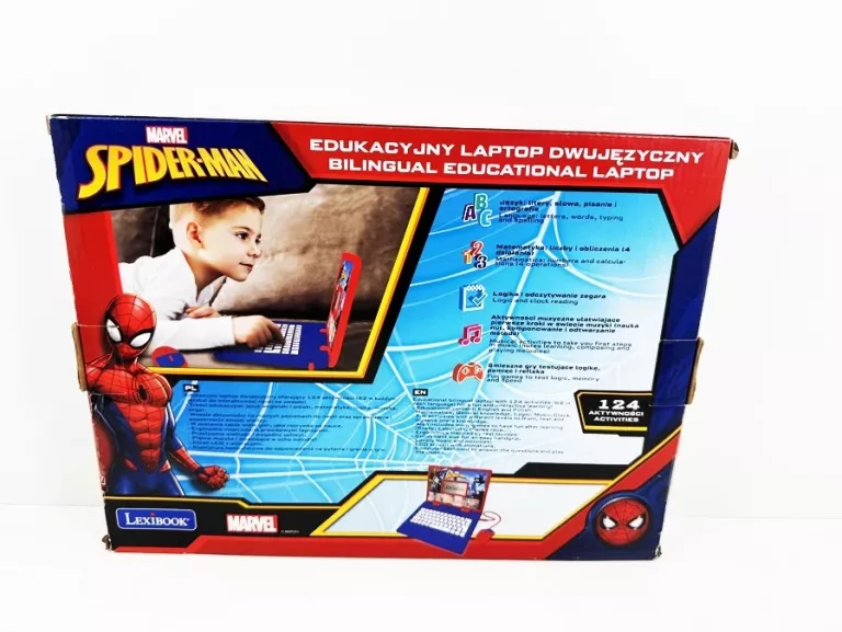 LEXIBOOK EDUKACYJNY LAPTOP DLA DZIECI MARVEL SPIDERMAN