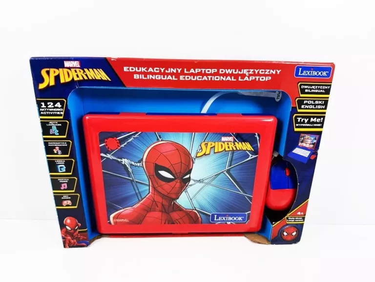 LEXIBOOK EDUKACYJNY LAPTOP DLA DZIECI MARVEL SPIDERMAN