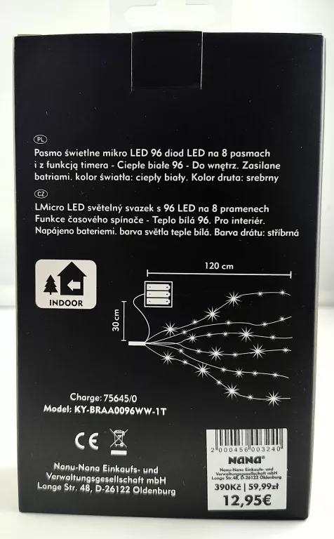 PASMO ŚWIETLNE MIKRO LED 96 NANU-NANA