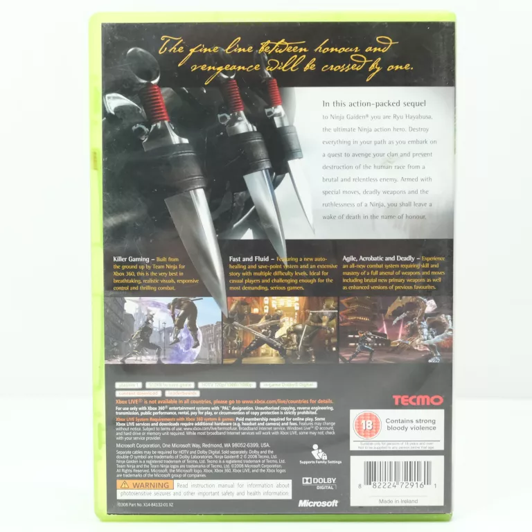 NINJA GAIDEN 2 XBOX 360