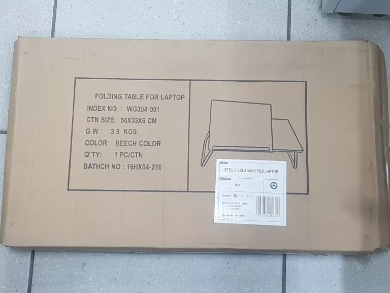 SKŁADANY STOLIK POD LAPTOPA 56/33/6CM