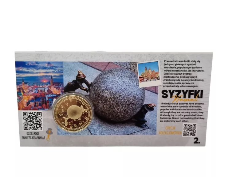 MONETY WROCŁAWSKIE KRASNALE TOMASZ MOCZEK SYZYFKI