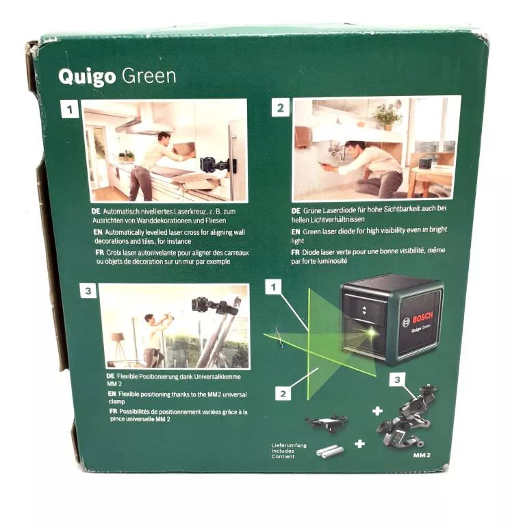 LASER KRZYŻOWY BOSCH QUIGO GREEN