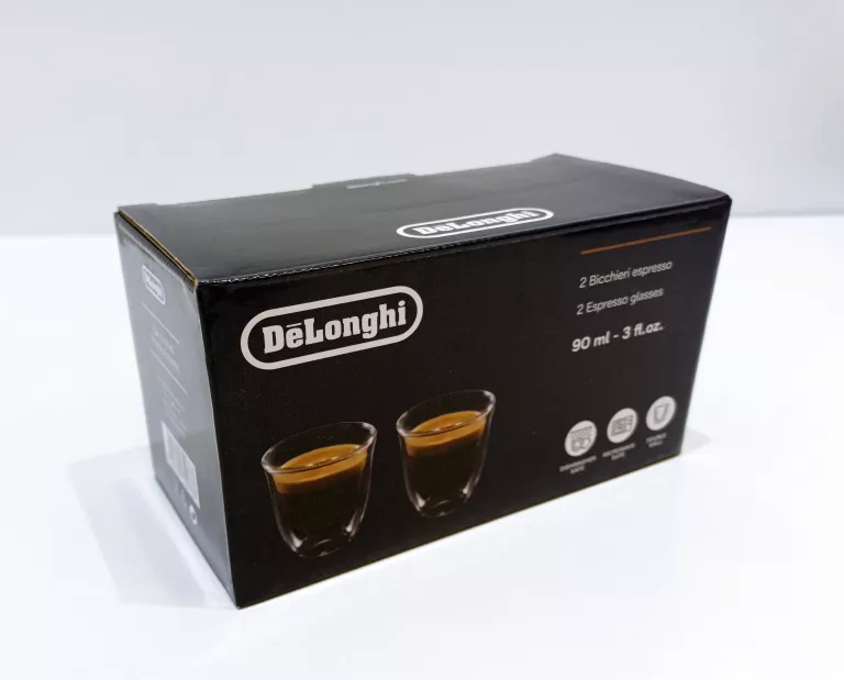 SZKLANKI TERMICZNE DELONGHI DLSC310 ESSPRESSO 90ML PODWÓJNE ŚCIANKI